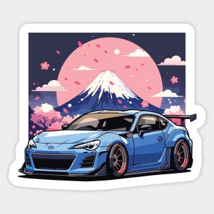 Subaru BRZ Car Art - Widebody Modified Stance JDM Car Sticker